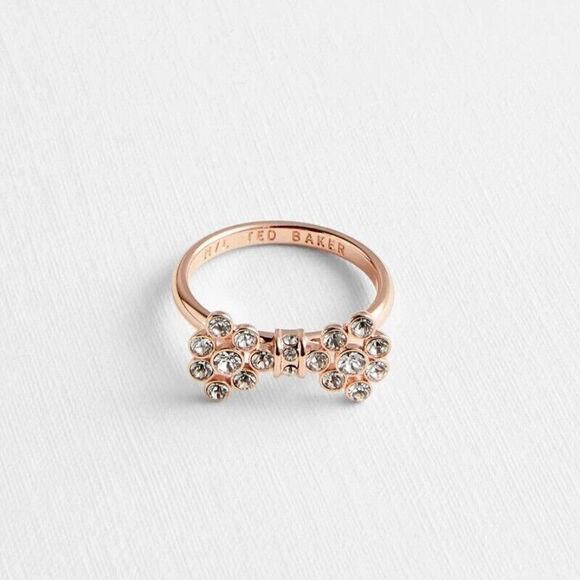 ❤︎ Ted Baker ❤︎ BREMMA Swarovski® Crystal Ring S-M - Picture 8 of 9